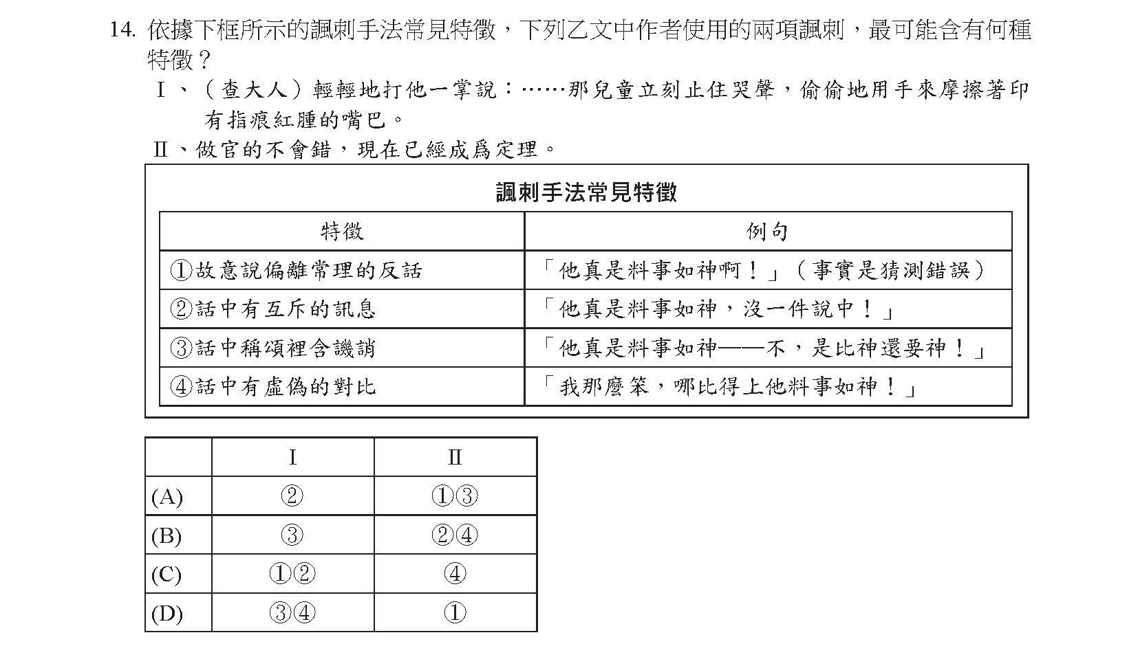 114統測第14題